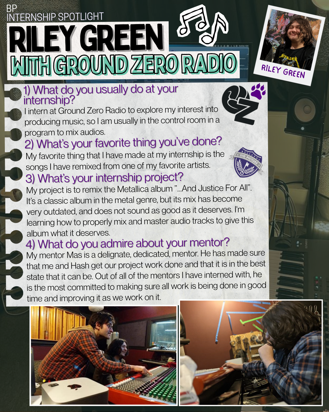 Internship Spotlight: Riley Green at Ground Zero Radio | News Details