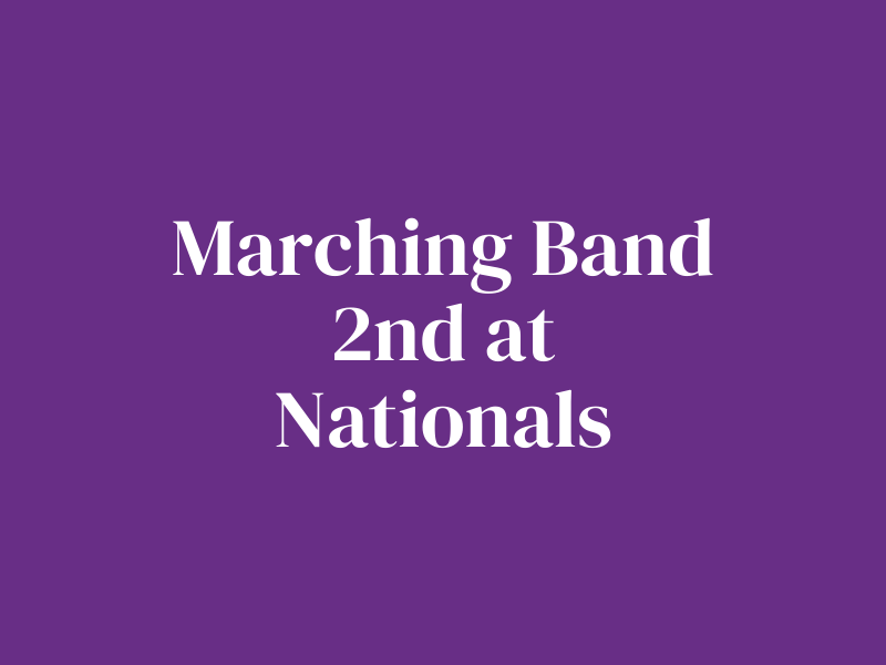 Marching Band Places 2nd at Nationals | Post
