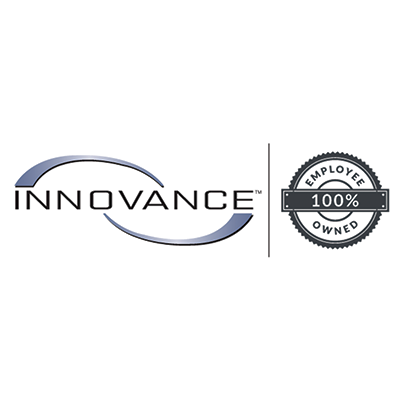 The image displays the Innovance logo, which features a stylized "I" shape, along with an "Employee Owned" stamp below it, indicating that the company is employee-owned.
