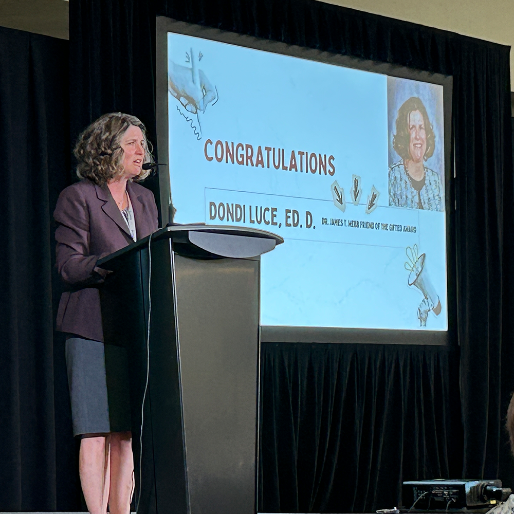 Luce Ed Program TPK8 Principal Dondi Luce Honored with Statewide Gifted Education Award ...