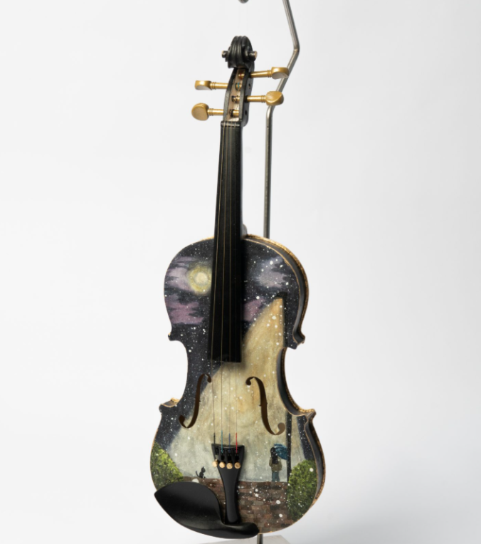 Pocatello High School Artists Donate Hand-Painted Violins to Idaho