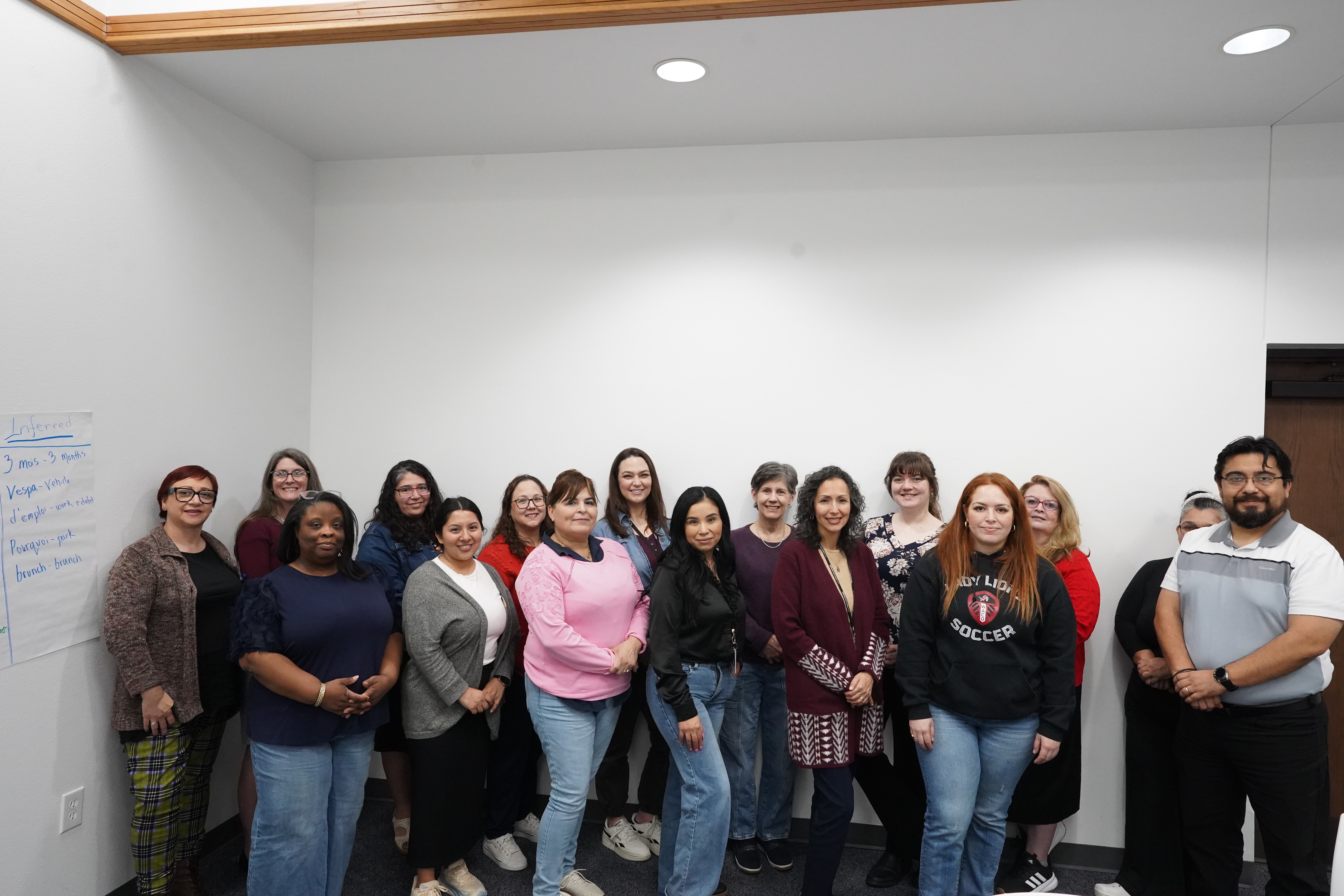 Group photo following a LOTE training session