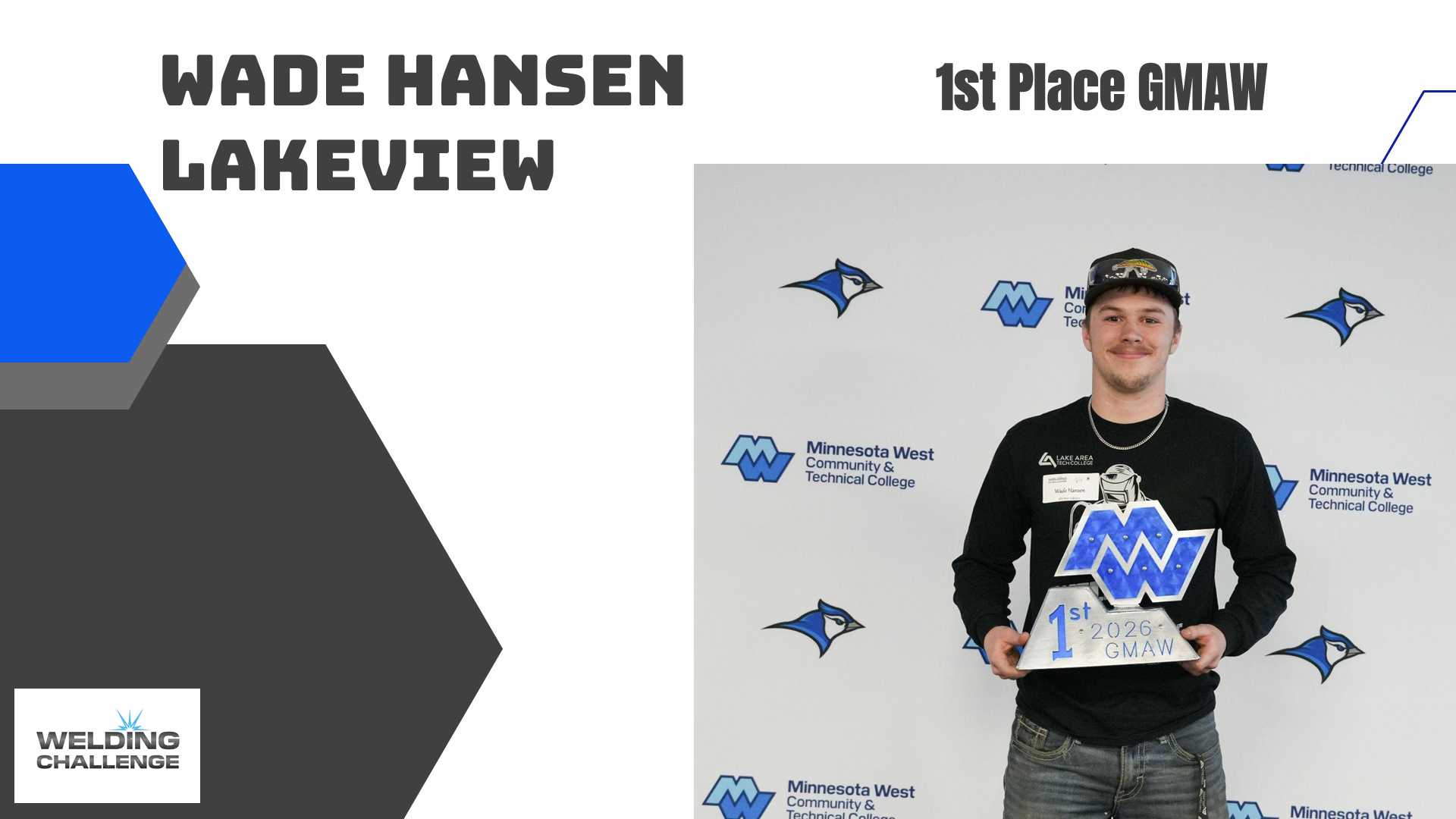 First Place Wade Hansen