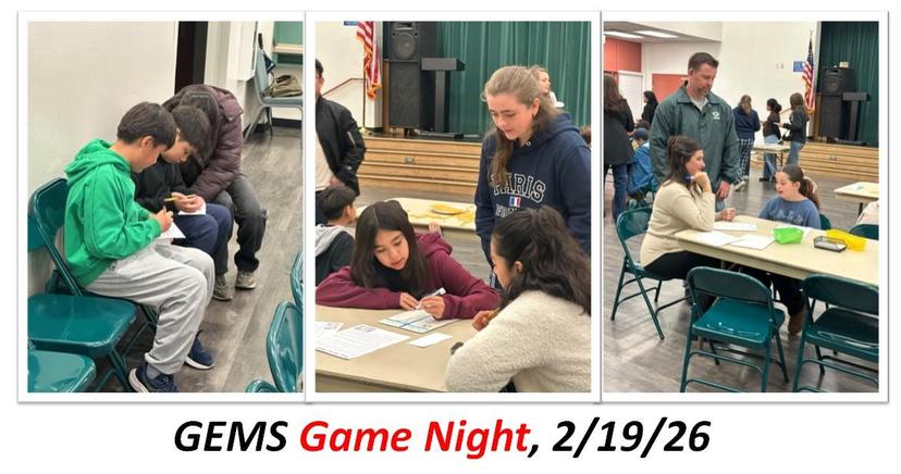 GEMS Game Night (Feb 2026)