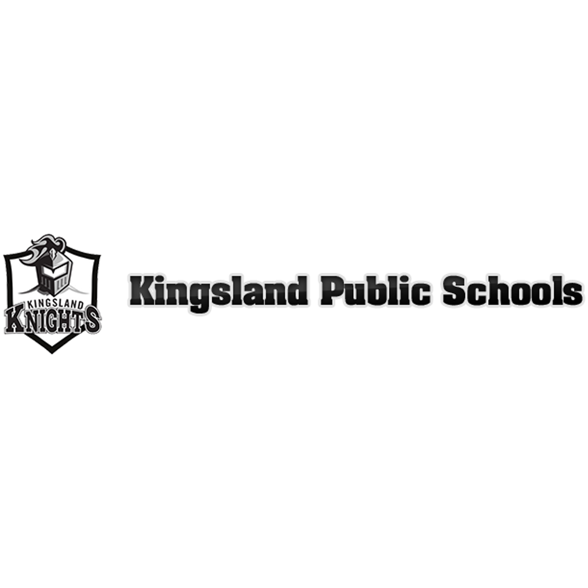 The image displays the logo and name of Kingsland Public Schools, featuring a shield-like emblem with the text "Kingsland Knights" prominently displayed.