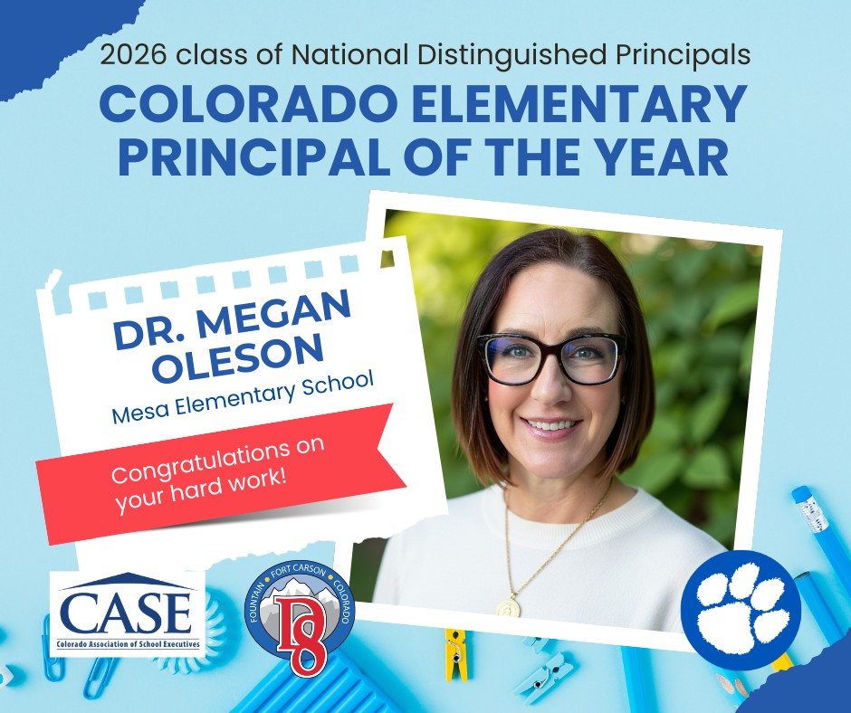 FFC8 School Leader selected as 2026 Colorado Elementary Distinguished ...
