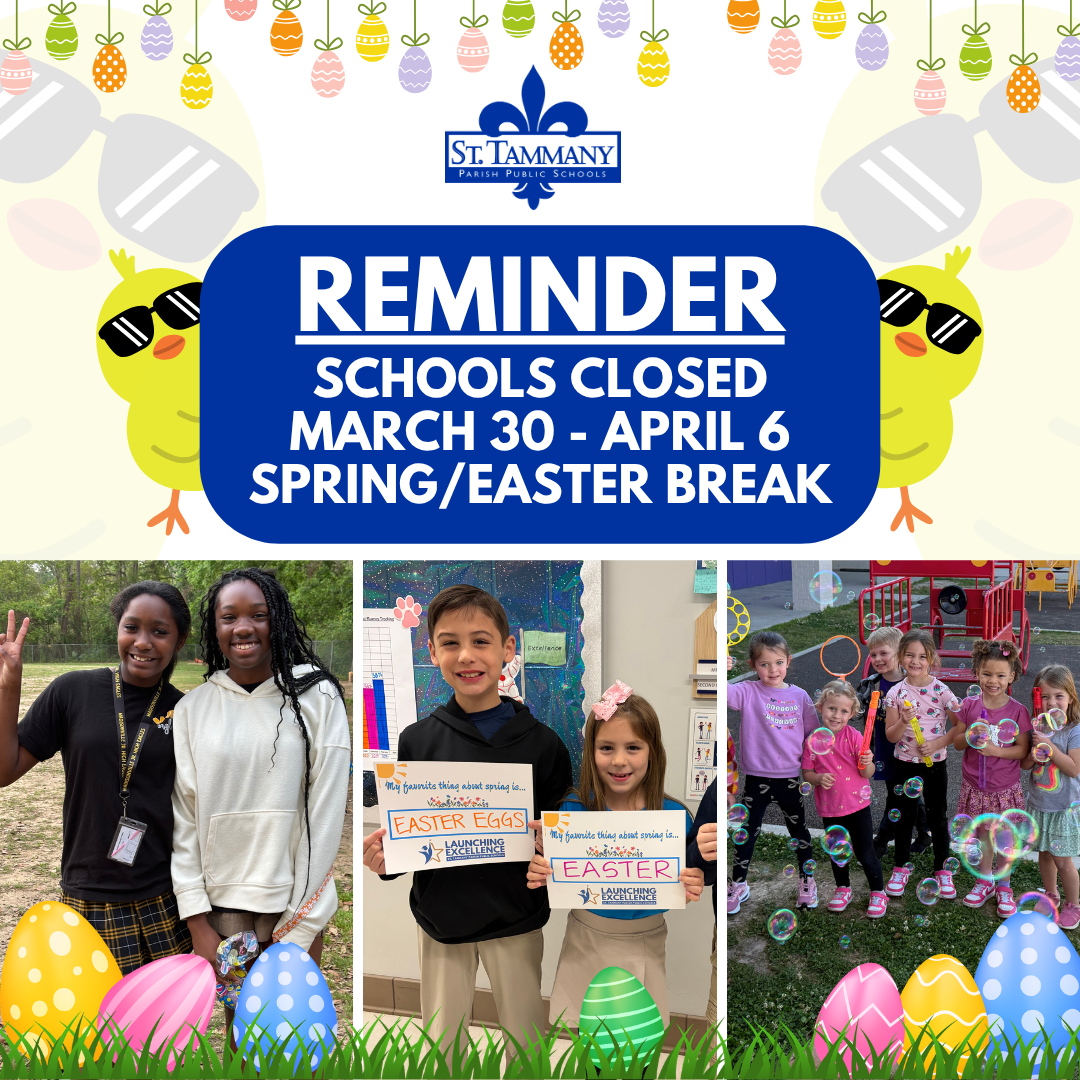 Schools Closed March 30-April 6 for Spring/Easter Break | Board Post Page