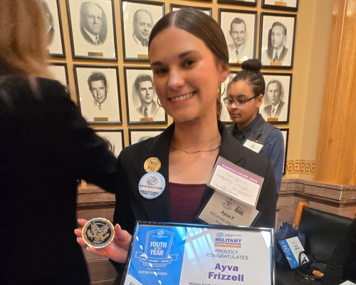 Maize High School student named Kansas Military Youth of the Year