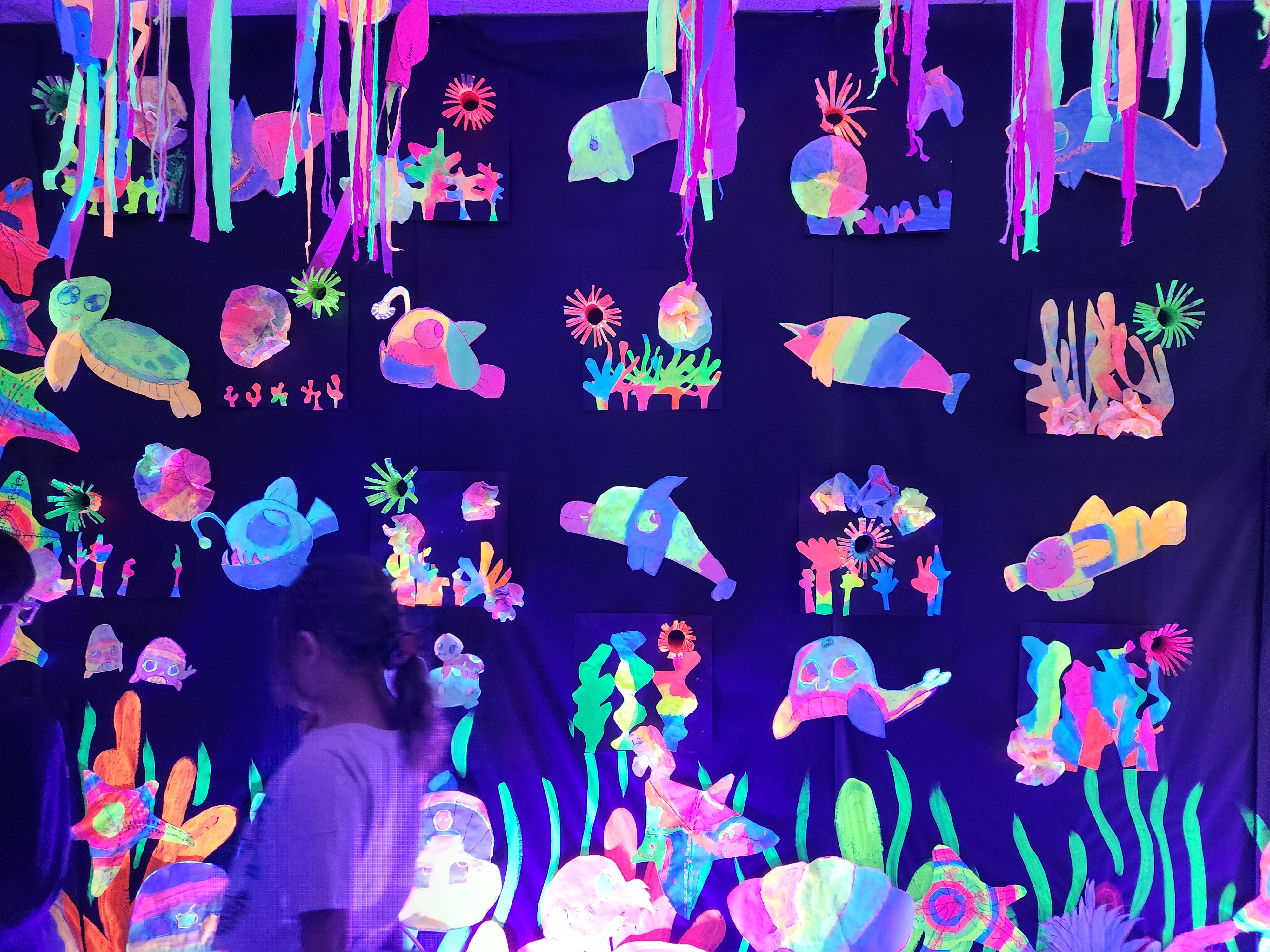 Glow in the Dark Art Display