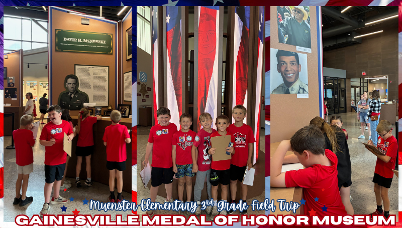 Muenster Elementary 3rd Grade Field Trip - Gainesville Medal of Honor ...