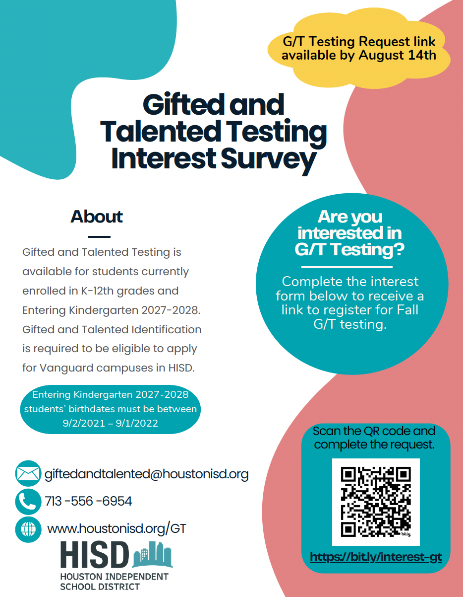 Gifted and Talented Testing Interest Survey | Posts Details/Default ...