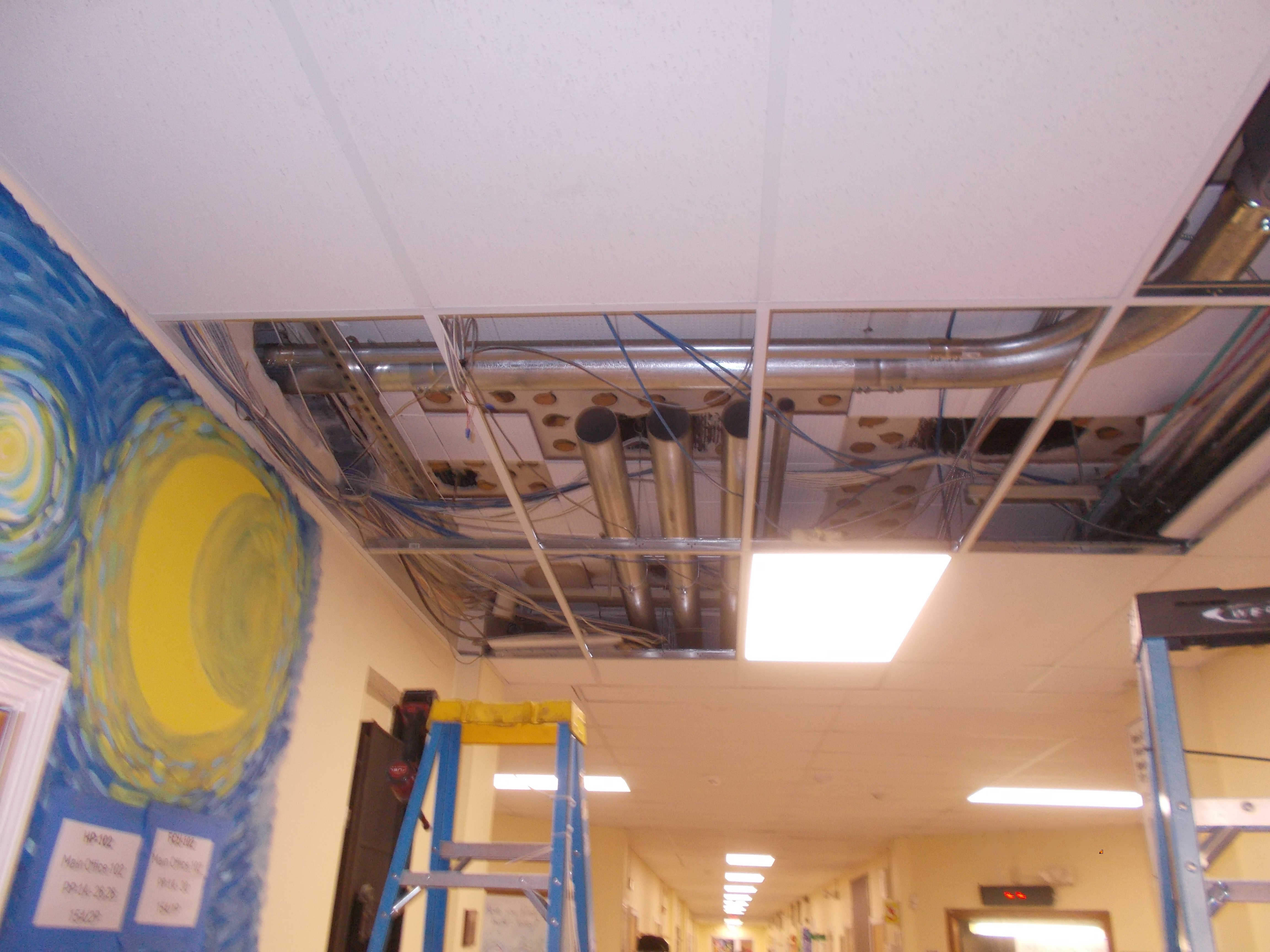 HVAC installations at Evergreen ES.