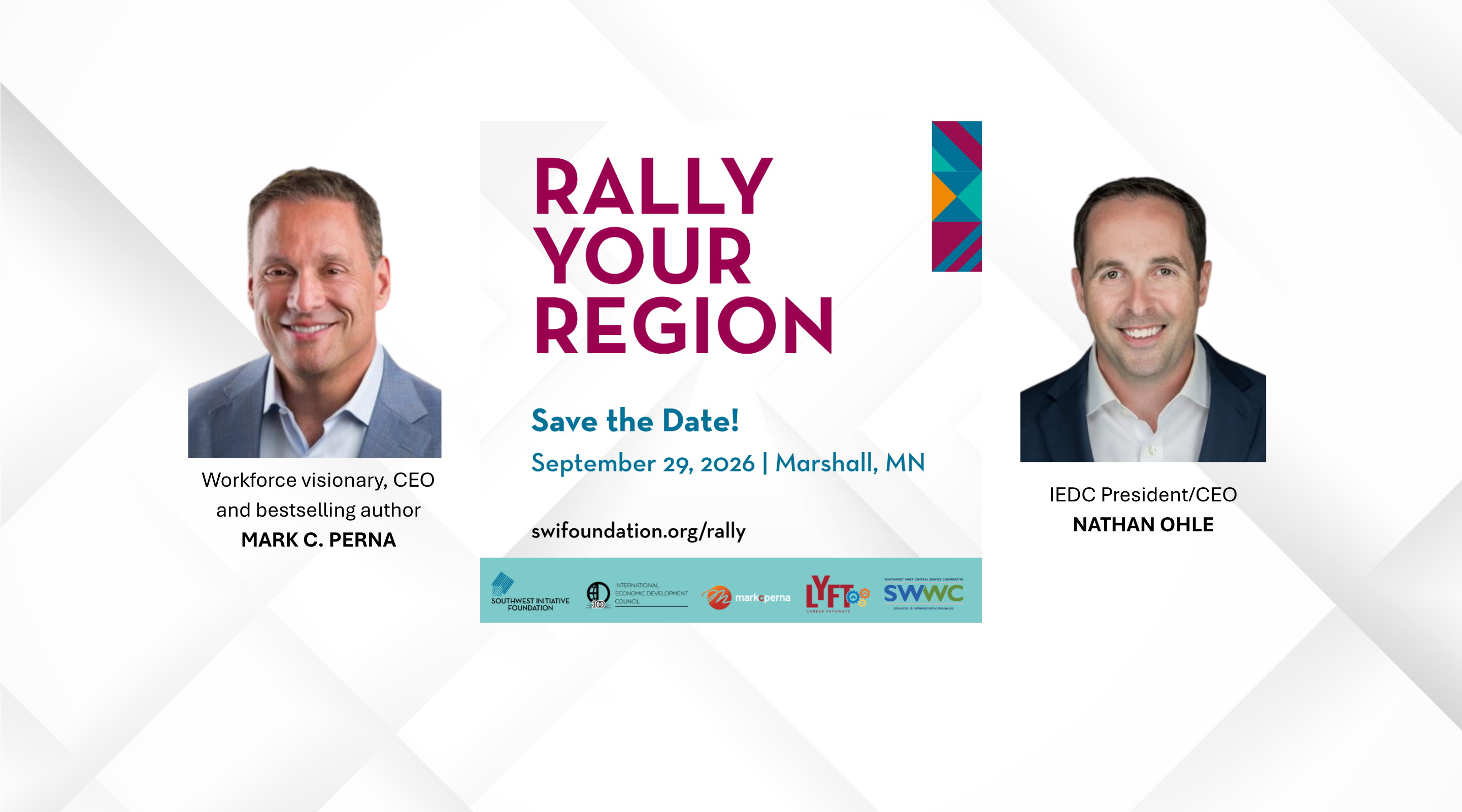 Save the date image for Rally Your Region on September 29