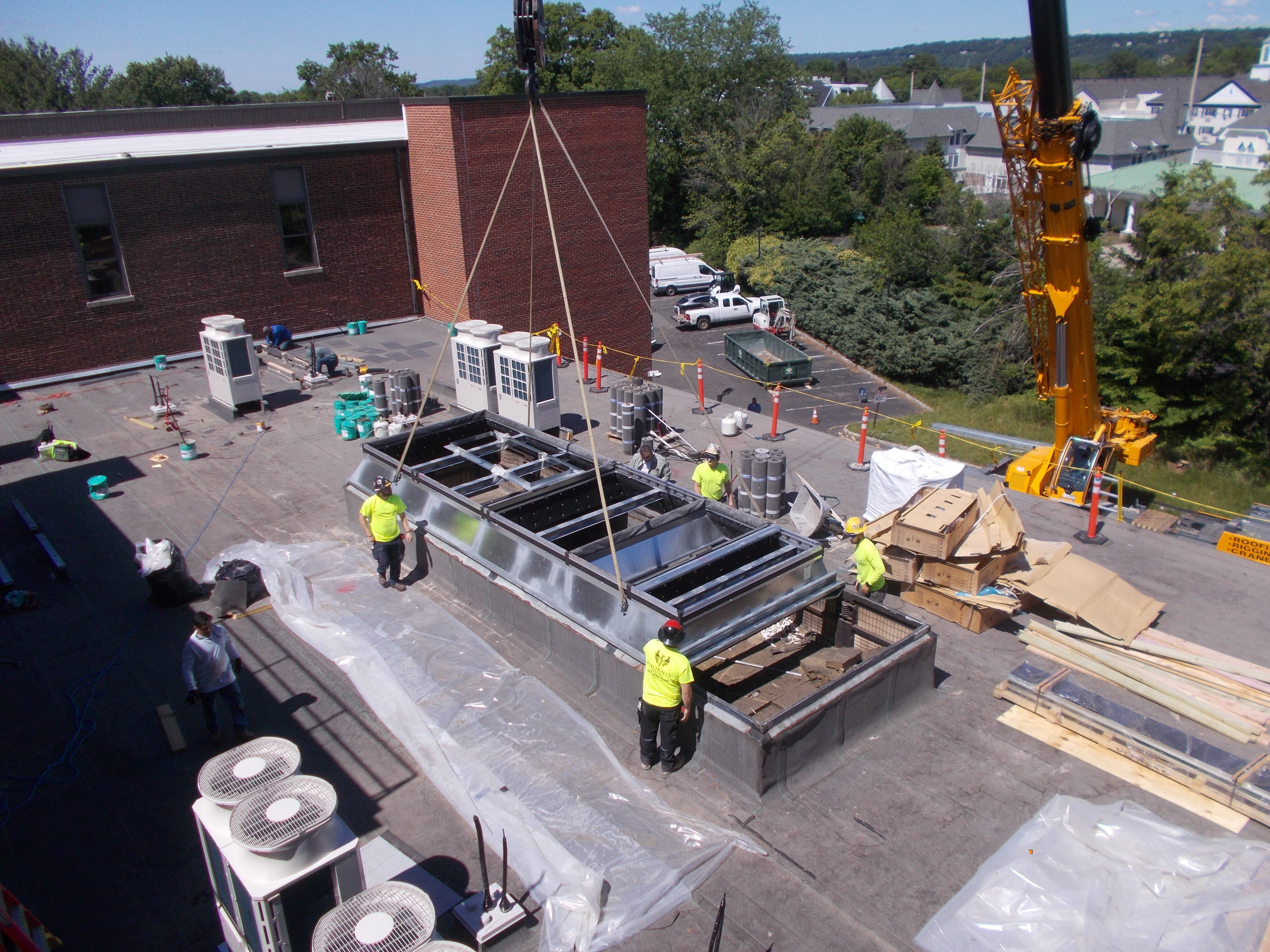 HVAC unit installation at La Grande