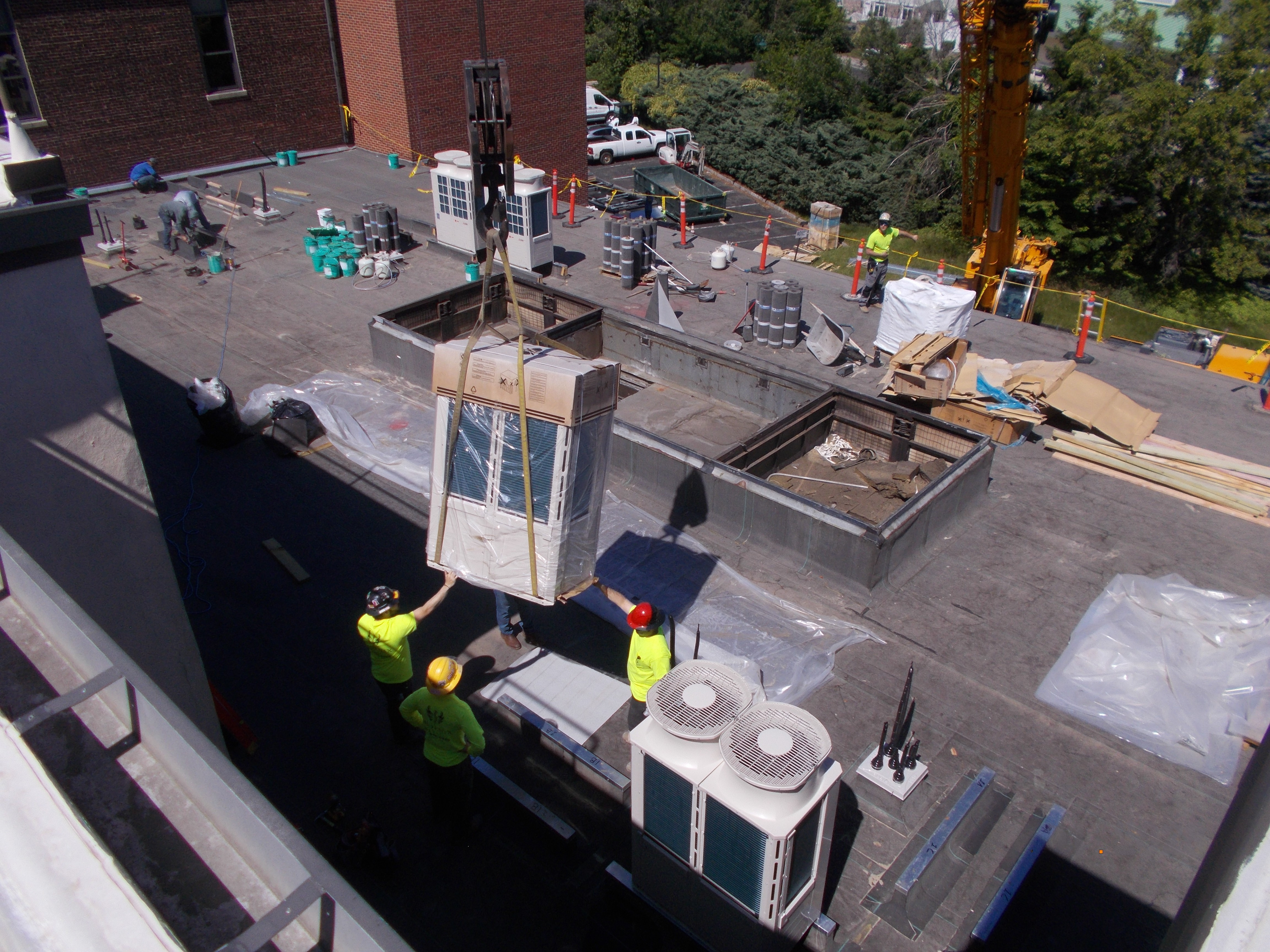 HVAC unit installation at La Grande
