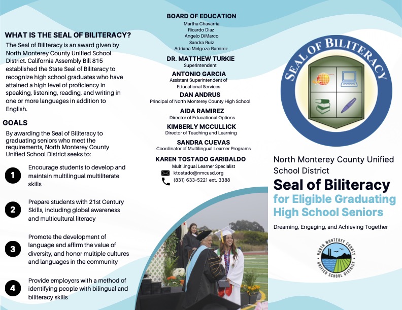 informational brochure on what the seal of biliteracy is