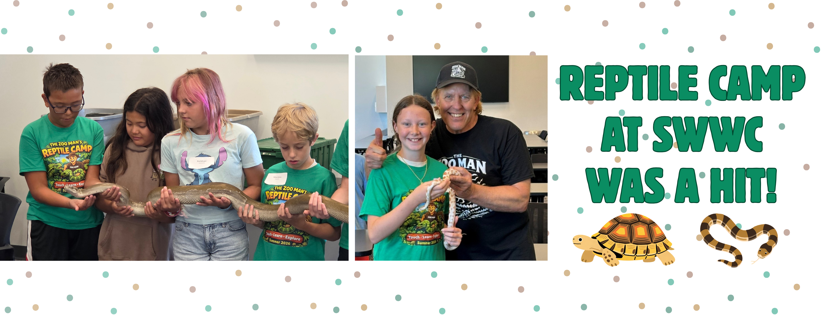 children holding snakes