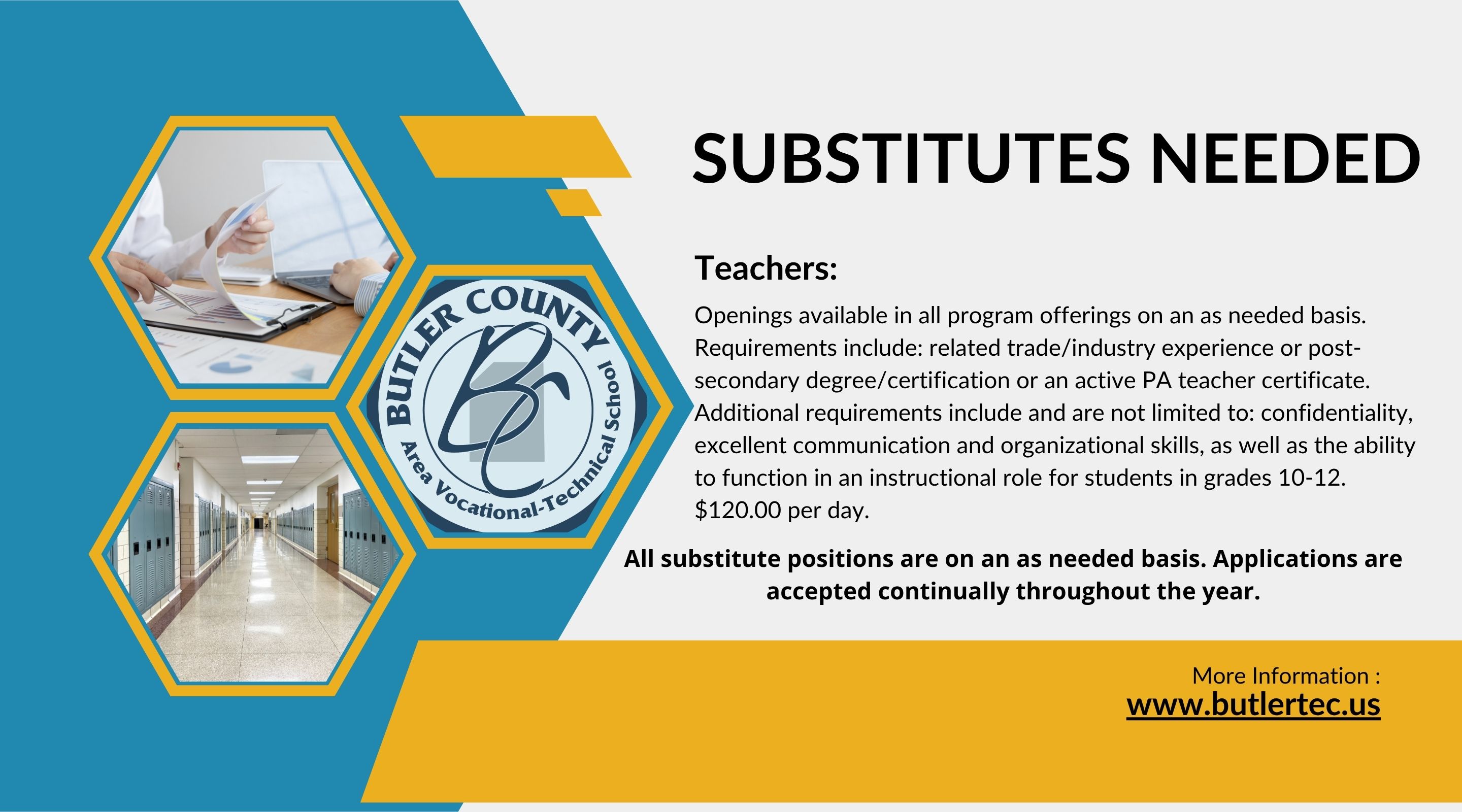 Substitute Teacher Ad