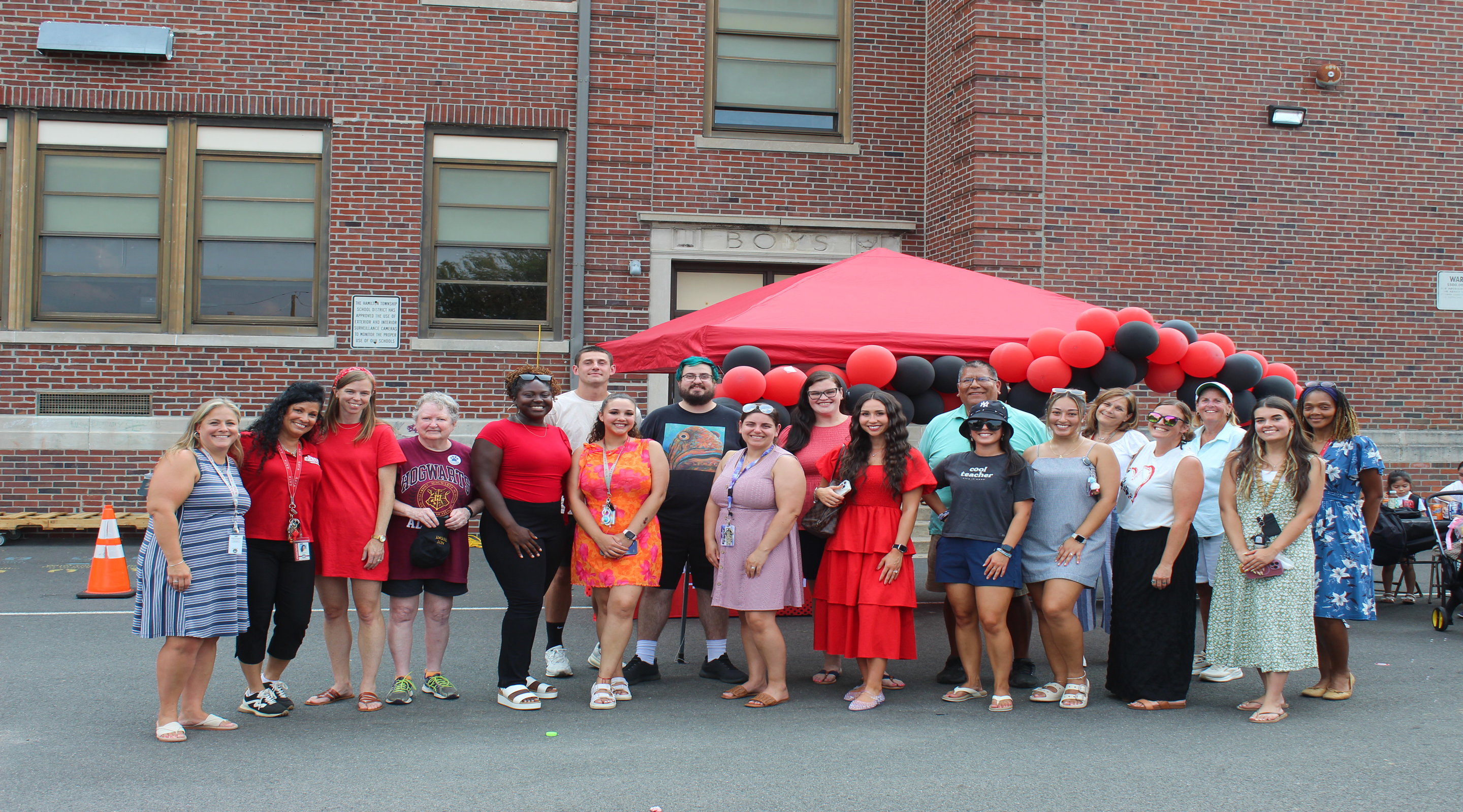Staff members of Kuser ES during Kuser Pop Up School event