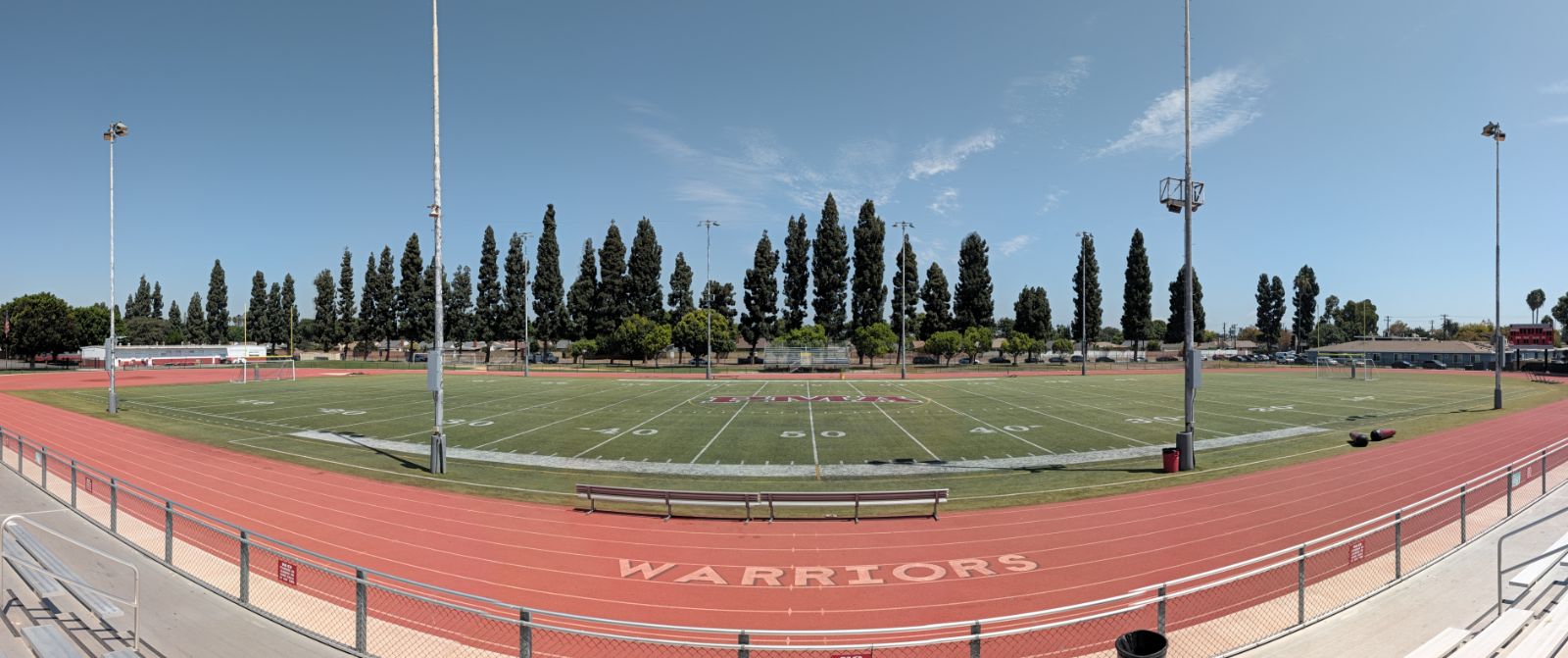 View from the reserved seats at Warrior Field